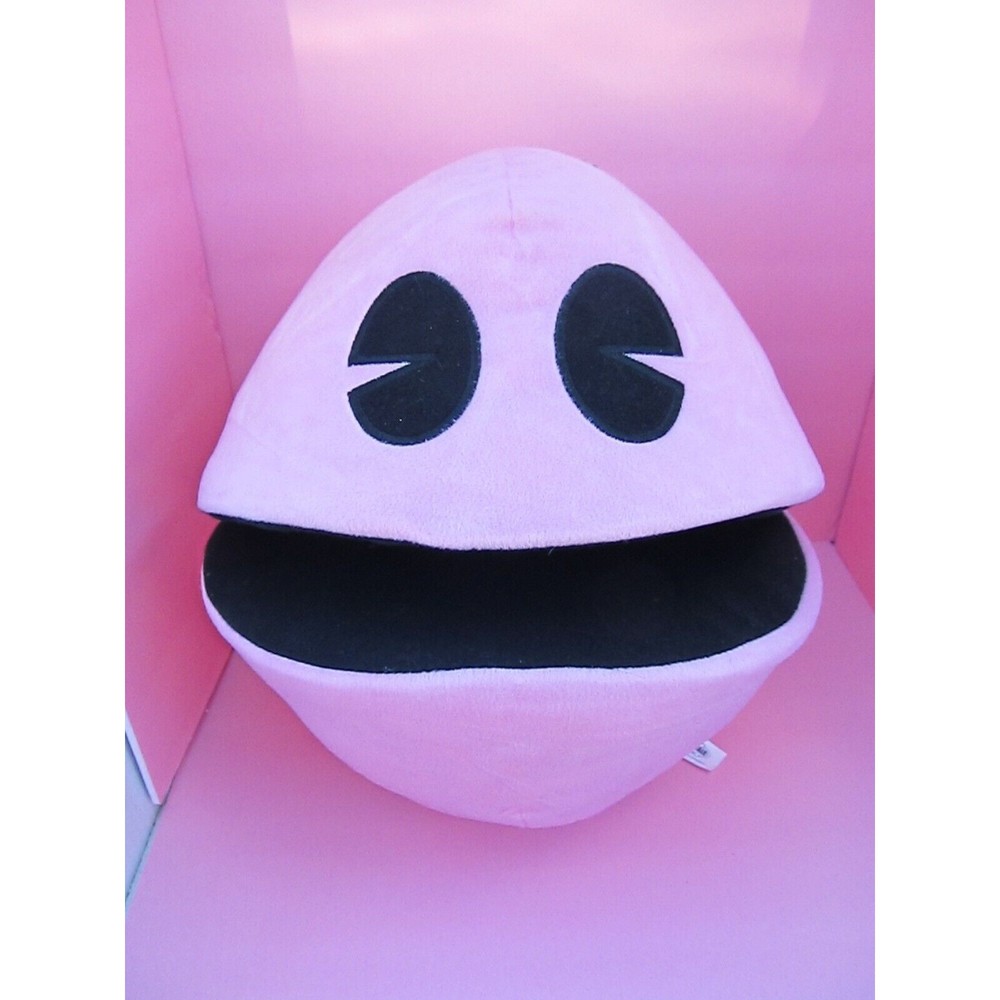 Pacman Battle Royale Bandai Pink Pacman w/tag 14" stuffed animal videogame plush